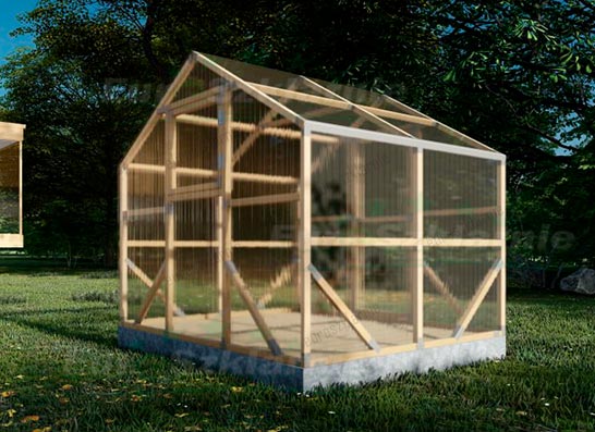 Nowoczesna szklarnia Domek