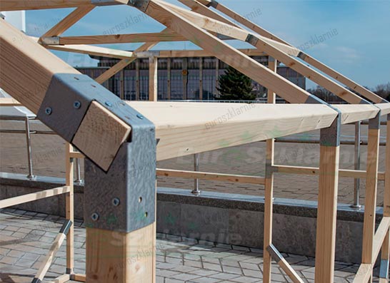 Szklarnia Domek proste ściany