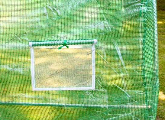 Mała tunel foliowy ogrodowy 3m widok boczny